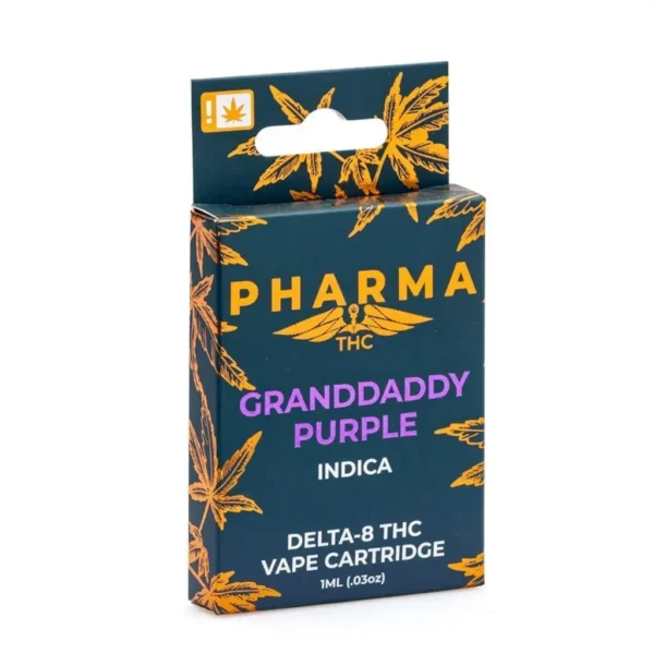 PharmaTHC Delta 8 THC Vape Cartridge – Granddaddy Purple