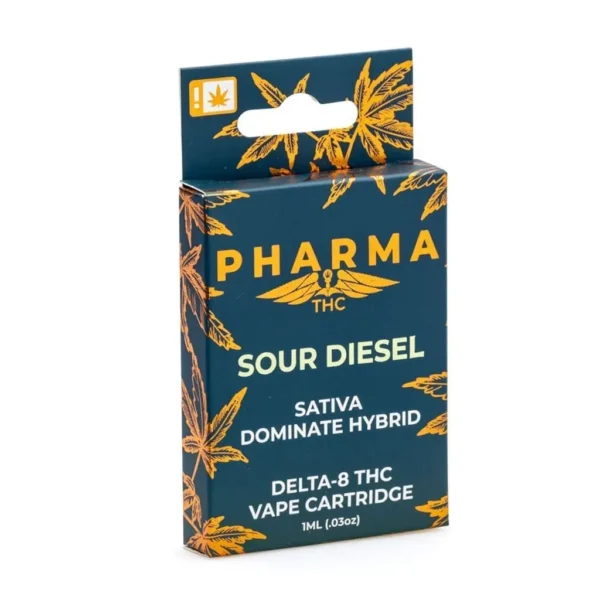 PharmaTHC Delta 8 THC Vape Cartridge – Sour Diesel