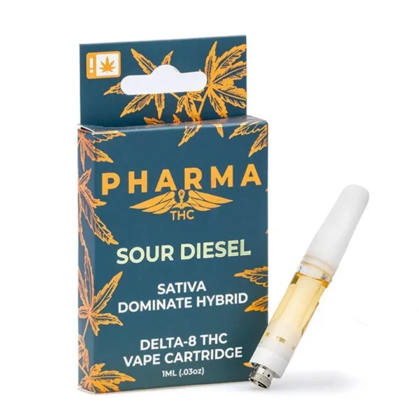 PharmaTHC Delta 8 THC Vape Cartridge – Sour Diesel