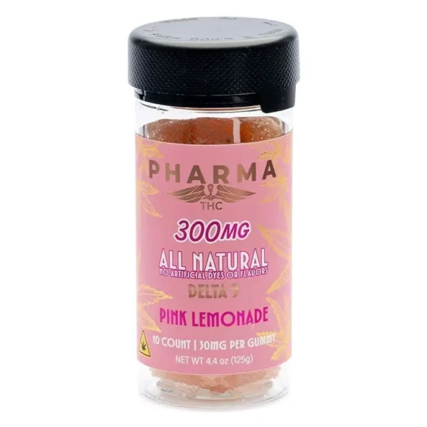 PharmaTHC Delta 9 THC All Natural Gummies – Pink Lemonade