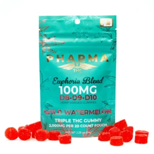 PharmaTHC Euphoria Blend Triple THC Gummies – Wild Watermelon