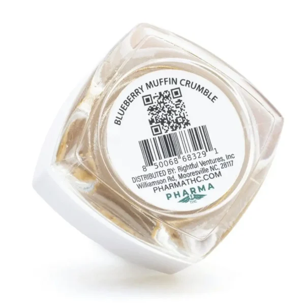 PharmaTHC-THCa-Crumble-Blueberry-Muffin-2-grams-jar-back-scaled-1.webp PharmaTHC THCa Live Resin Crumble – Blueberry Muffin (2 grams)