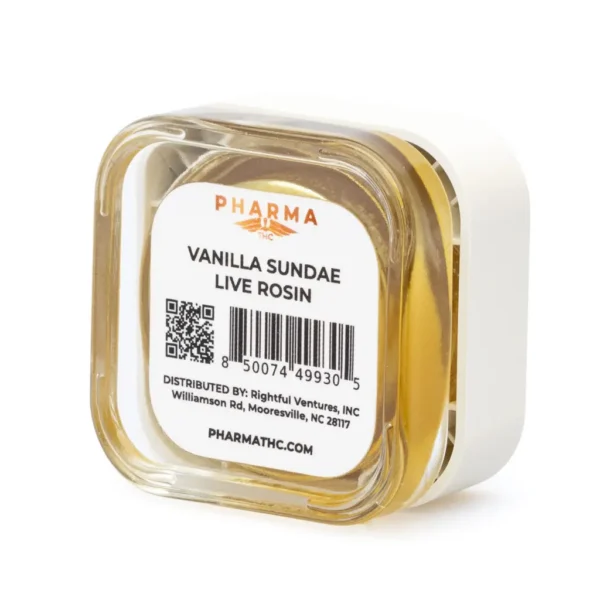PharmaTHC THCa Live Rosin Concentrate – Vanilla Sundae