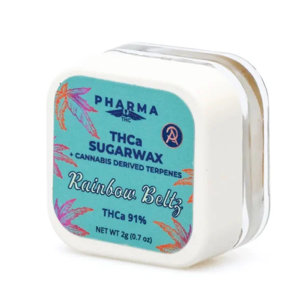 PharmaTHC THCa Sugar Wax – Rainbow Beltz