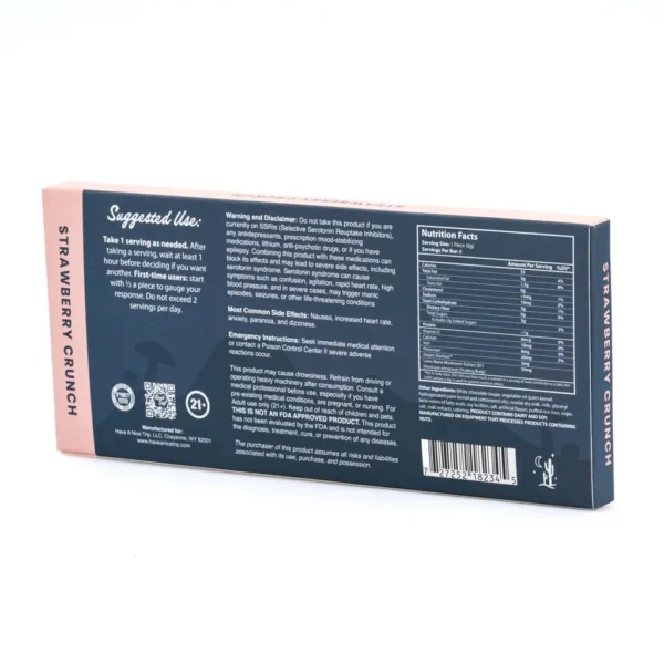 Road-Trip-Desert-Stardust-Mushroom-Chocolate-Bar-Strawberry-Crunch-box-back.webp Road Trip Desert Stardust Mushroom Chocolate Bar – Strawberry Crunch