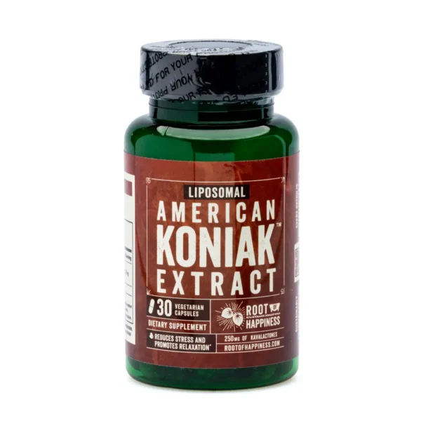 Root of Happiness Premium Kava Root Extract Capsules – Liposomal American Koniak