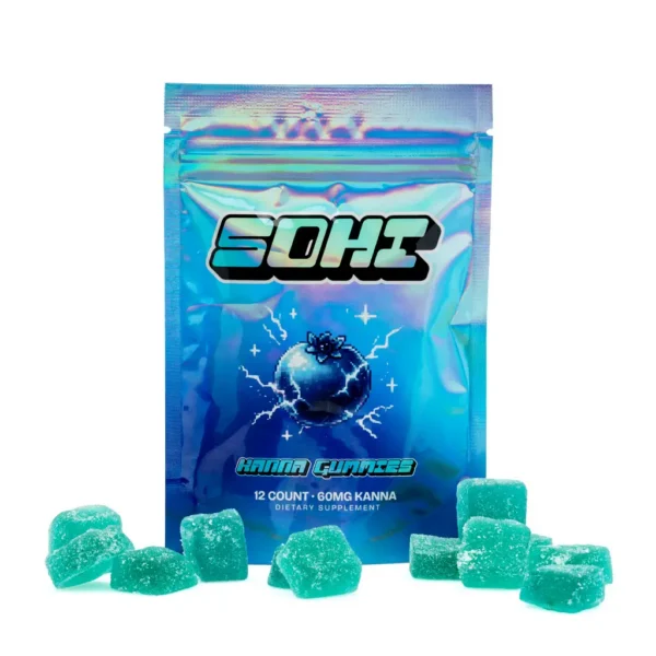 SOHI Kanna Gummies – Electric Blue Razz