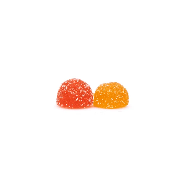Urb Delta 8 / Delta 9 / Delta 10 THC Super Sour Gummies – Peach and Blood Orange (750 mg Total Cannabinoids)