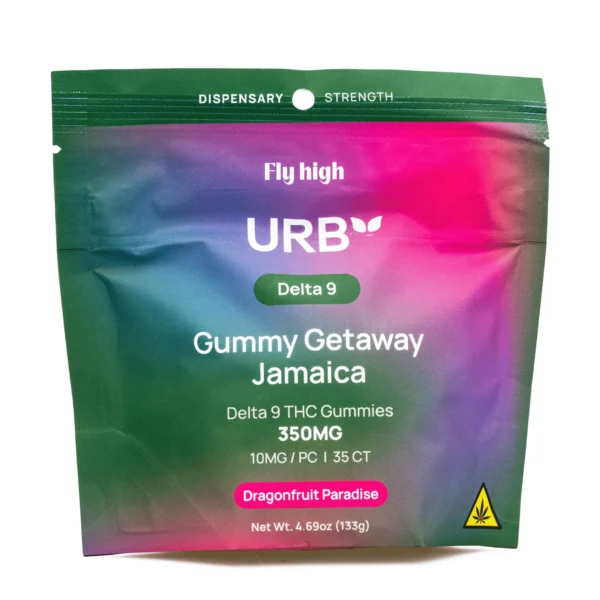 Urb Delta 9 THC Gummies – Dragonfruit Paradise (350 mg Total Delta 9 THC)