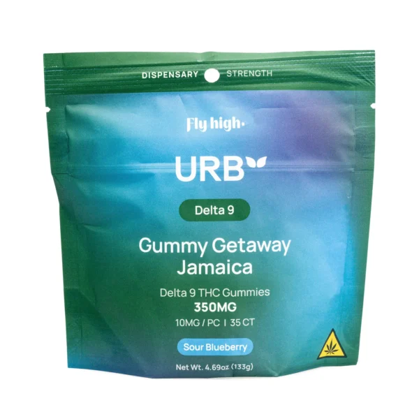 Urb Delta 9 THC Gummies – Sour Blueberry (350 mg Total Delta 9 THC)