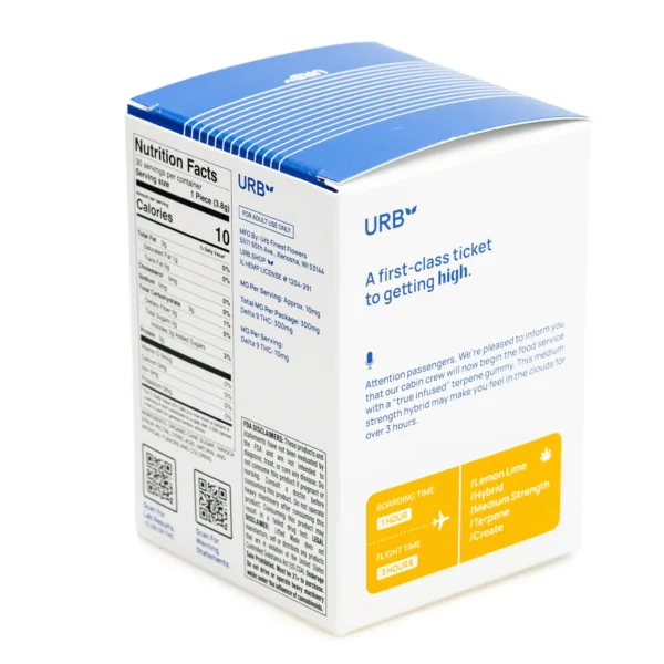 Urb Delta 9 THC Take Off Skybites – Lemon Lime (300 mg Total Delta 9 THC)