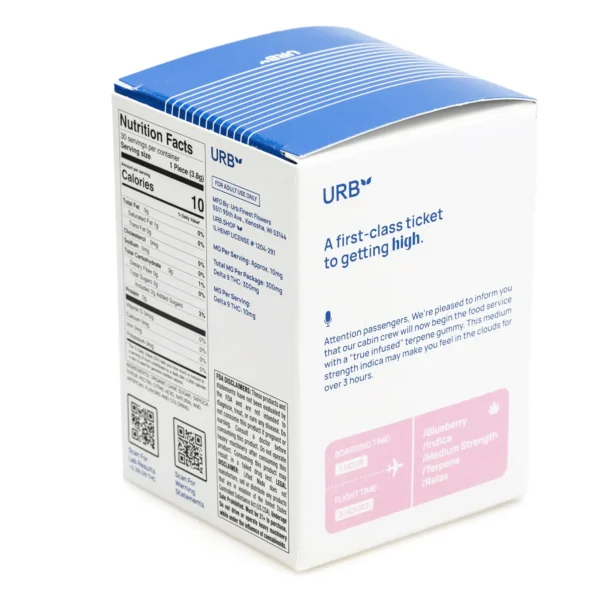 Urb Delta 9 THC Take Off Skybites – Sour Blueberry (300 mg Total Delta 9 THC)