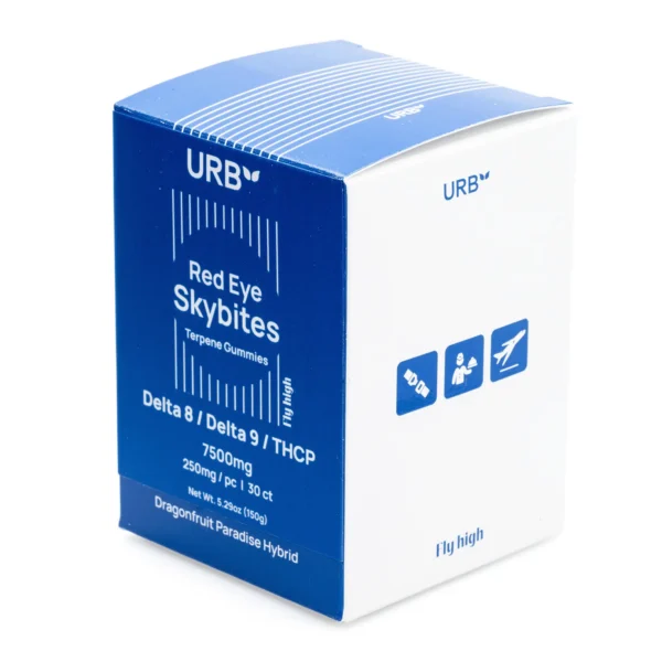 Urb-Red-Eye-Skybites-Dragonfruit-Paradise-7500-mg-Total-Cannabinoids-box-front.webp Urb Red Eye Skybites – Dragonfruit Paradise (7500 mg Total Cannabinoids)