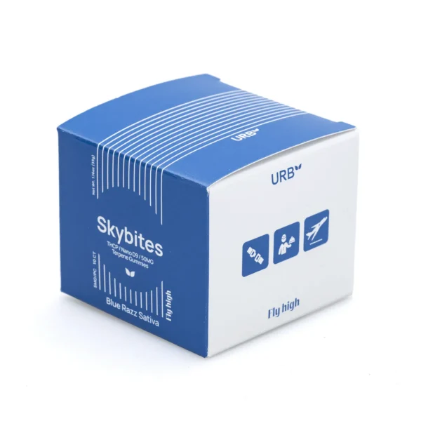 Urb-THCP-and-Delta-9-Mile-High-Skybites-Blue-Razz-25-mg-THCP-25-mg-Delta-9-THC-Total-Box-Front-1.webp Urb THCP / Delta 9 Mile High Skybites – Blue Razz (25 mg THCP + 25 mg Delta 9 THC Total)