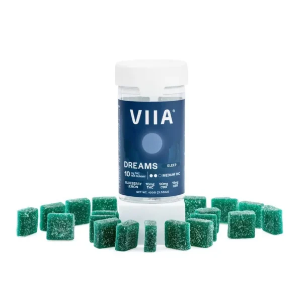 Viia-Delta-9-CBD-CBN-Dreams-Sleep-Gummies-10-mg-THC-Combo.webp VIIA Delta 9 / CBD / CBN Dreams Sleep Gummies – 10 mg THC