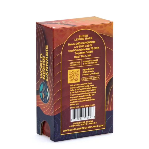 WNC 2 gram THCa Live Resin Disposable – Super Lemon Haze