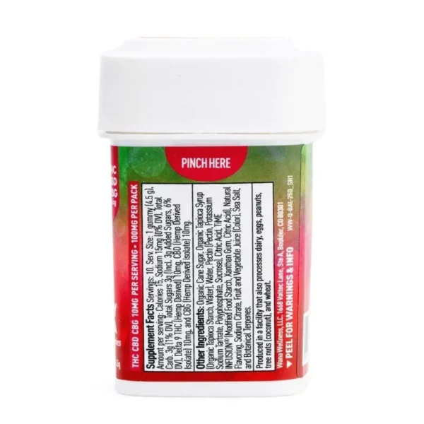 Wana Quick Balance Gummies – Strawberry Margarita (300 mg Total Cannabinoids)