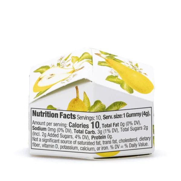 Wyld-Delta-9-CBG-Refresh-Gummies-Pear-10-Count-100-mg-Delta-9-THC-100-mg-CBG-Total-Box-Back.webp Wyld Delta 9 / CBG Refresh Gummies – Pear – 10 Count (100 mg Delta 9 THC + 100 mg CBG Total)